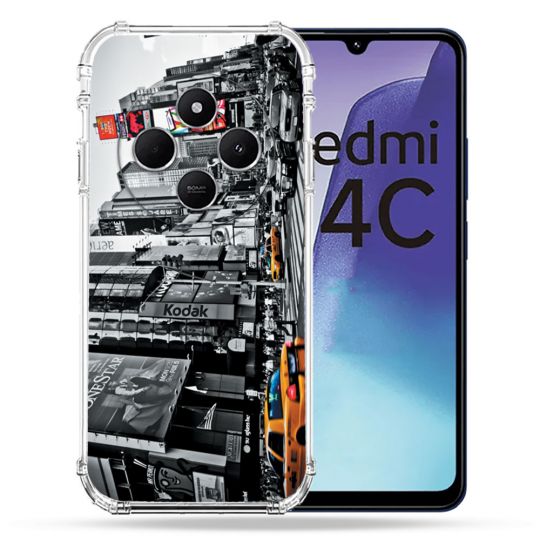 Coque Renforcée Pour Xiaomi Redmi 14C 4G Voyage Amerique USA New York Taxi