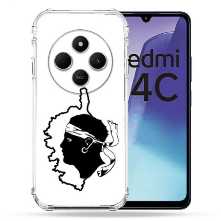 Coque Renforcée Pour Xiaomi Redmi 14C 4G Voyage Corse Blanc