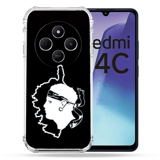 Coque Renforcée Pour Xiaomi Redmi 14C 4G Voyage Corse Noir