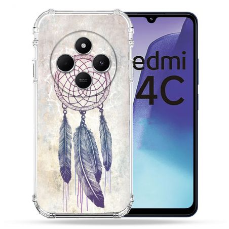 Coque Renforcée Pour Xiaomi Redmi 14C 4G Zen Attrape Reve Blanc