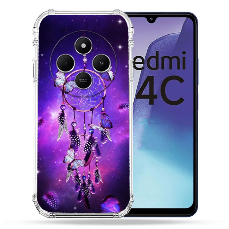 Coque Renforcée Pour Xiaomi Redmi 14C 4G Zen Attrape Reve Papillon