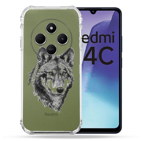 Coque Transparente Pour Xiaomi Redmi 14C 4G Loup