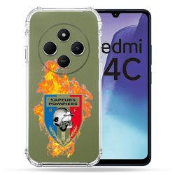 Coque Transparente Pour Xiaomi Redmi 14C 4G Pompier Feu