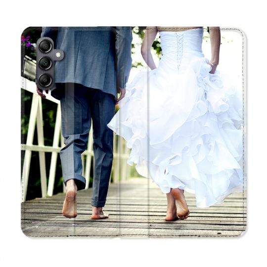 Housse Cuir Portefeuille Personnalisée Pour Samsung Galaxy S24 FE