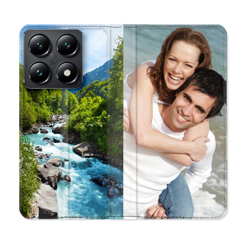 Housse Cuir Portefeuille Personnalisée Pour Xiaomi 14T / 14T Pro