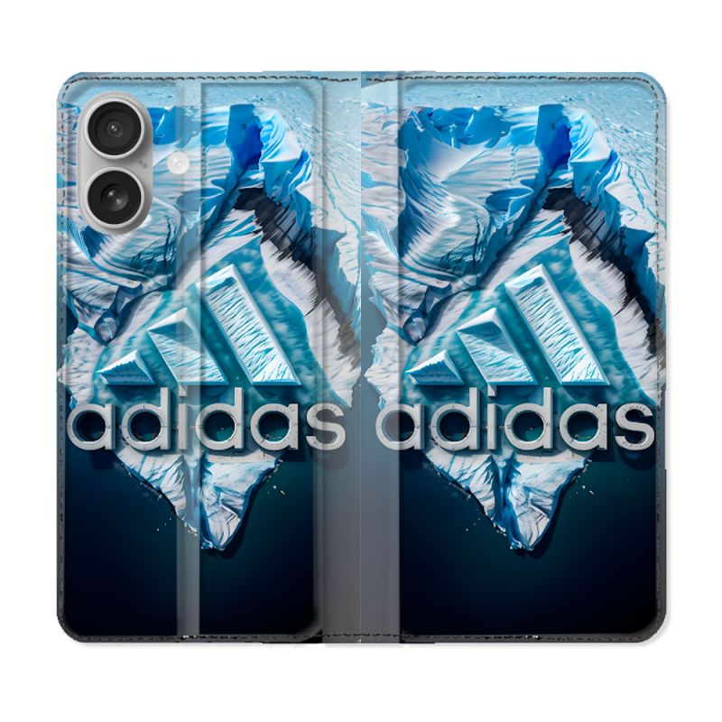 Housse Cuir Portefeuille Pour Samsung Galaxy A06 Adidas Iceberg