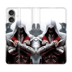 Housse Cuir Portefeuille Pour Samsung Galaxy A06 Assassin Creed Mask
