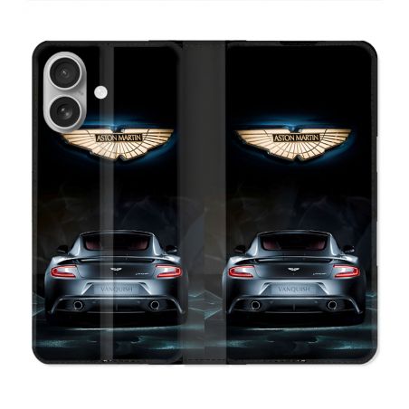 Housse Cuir Portefeuille Pour Samsung Galaxy A06 Aston Martin