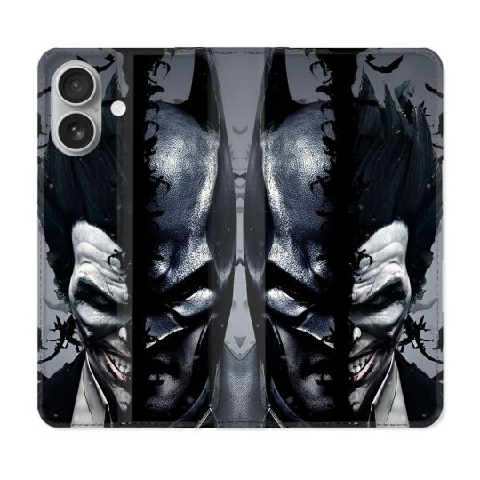 Housse Cuir Portefeuille Pour Samsung Galaxy A06 Batman Joker