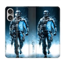 Housse Cuir Portefeuille Pour Samsung Galaxy A06 Call Of Duty Guerrier