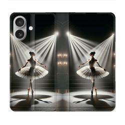 Housse Cuir Portefeuille Pour Samsung Galaxy A06 Danseuse Lumière
