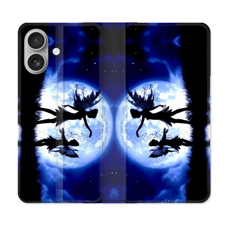 Housse Cuir Portefeuille Pour Samsung Galaxy A06 Fantastique Fee Lune