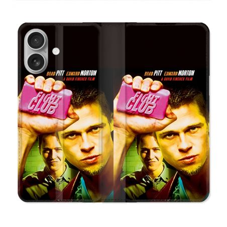 Housse Cuir Portefeuille Pour Samsung Galaxy A06 Fight Club Affiche