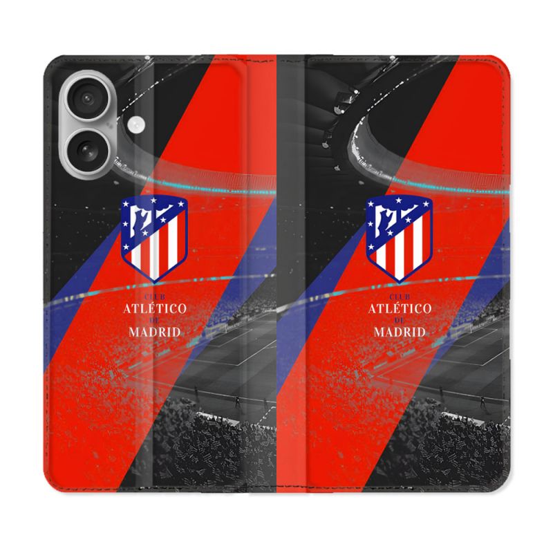 Housse Cuir Portefeuille Pour Samsung Galaxy A06 Foot Athletico Madrid