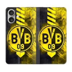 Housse Cuir Portefeuille Pour Samsung Galaxy A06 Foot Dortmund