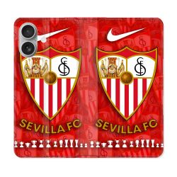Housse Cuir Portefeuille Pour Samsung Galaxy A06 Foot FC Sevilla