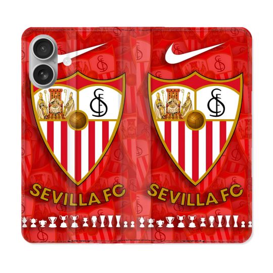 Housse Cuir Portefeuille Pour Samsung Galaxy A06 Foot FC Sevilla