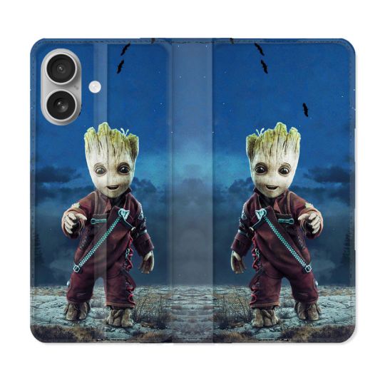 Housse Cuir Portefeuille Pour Samsung Galaxy A06 Groot Bleu