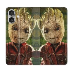 Housse Cuir Portefeuille Pour Samsung Galaxy A06 Groot Vert