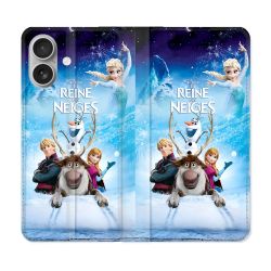 Housse Cuir Portefeuille Pour Samsung Galaxy A06 La Reine Des Neiges