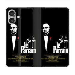 Housse Cuir Portefeuille Pour Samsung Galaxy A06 Le Parrain Affiche