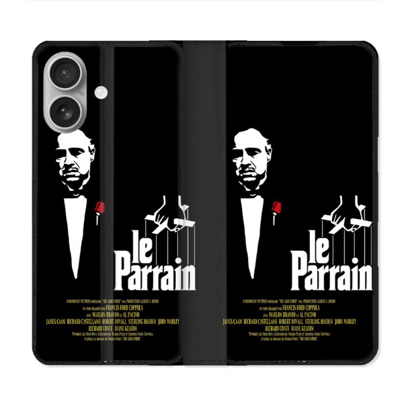 Housse Cuir Portefeuille Pour Samsung Galaxy A06 Le Parrain Affiche