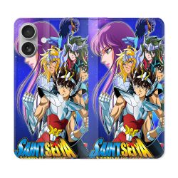 Housse Cuir Portefeuille Pour Samsung Galaxy A06 Les Chevaliers Du Zodiaque