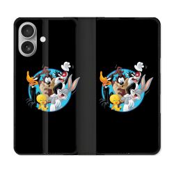 Housse Cuir Portefeuille Pour Samsung Galaxy A06 Looney Tunes