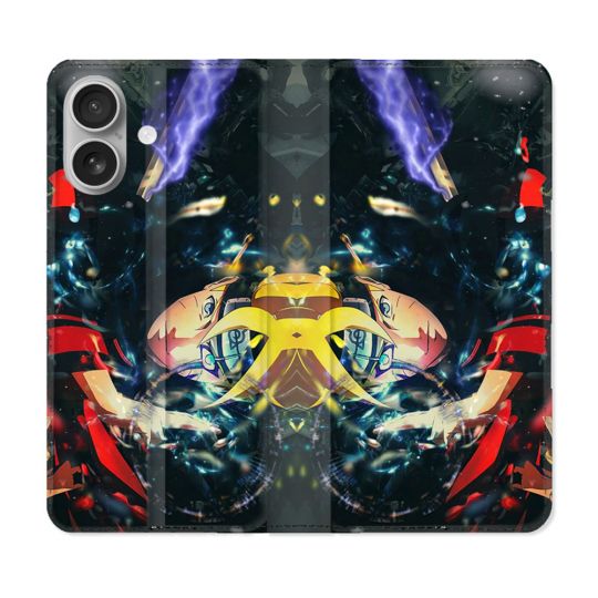 Housse Cuir Portefeuille Pour Samsung Galaxy A06 Manga Boruto Eclair