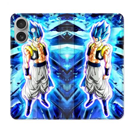 Housse Cuir Portefeuille Pour Samsung Galaxy A06 Manga Dragon Ball Gogeta Lumiere