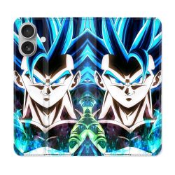 Housse Cuir Portefeuille Pour Samsung Galaxy A06 Manga Dragon Ball Gogeta Visage