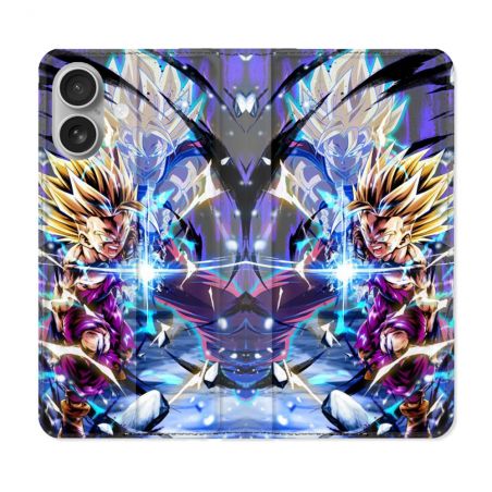 Housse Cuir Portefeuille Pour Samsung Galaxy A06 Manga Dragon Ball Sangohan Duo