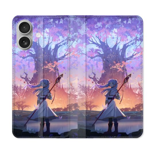 Housse Cuir Portefeuille Pour Samsung Galaxy A06 Manga Frieren