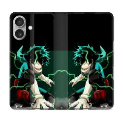 Housse Cuir Portefeuille Pour Samsung Galaxy A06 Manga My Hero Academia Deku