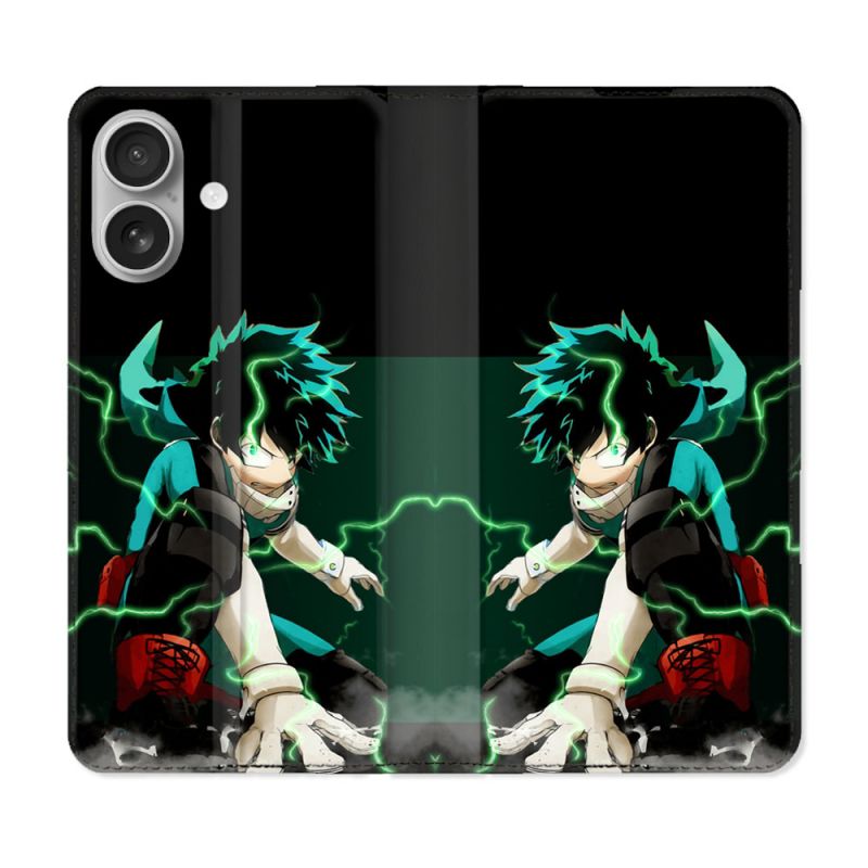 Housse Cuir Portefeuille Pour Samsung Galaxy A06 Manga My Hero Academia Deku