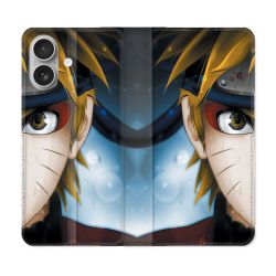 Housse Cuir Portefeuille Pour Samsung Galaxy A06 Manga Naruto Blanc