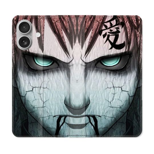 Housse Cuir Portefeuille Pour Samsung Galaxy A06 Manga Naruto Gaara