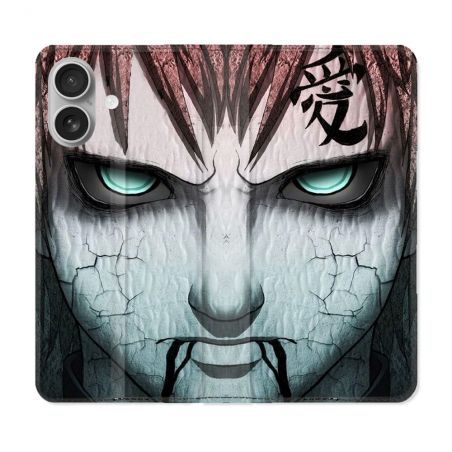 Housse Cuir Portefeuille Pour Samsung Galaxy A06 Manga Naruto Gaara