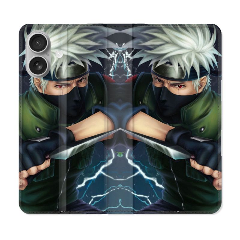 Housse Cuir Portefeuille Pour Samsung Galaxy A06 Manga Naruto Kakashi