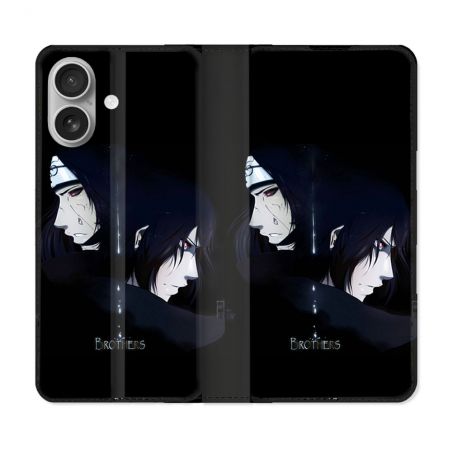 Housse Cuir Portefeuille Pour Samsung Galaxy A06 Manga Naruto Sasuke Itachi