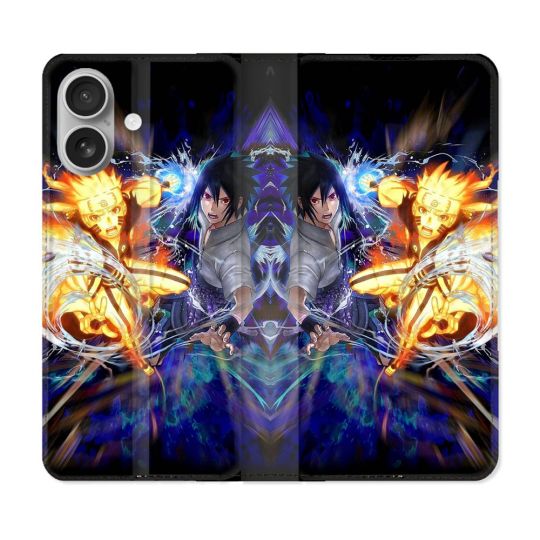 Housse Cuir Portefeuille Pour Samsung Galaxy A06 Manga Naruto VS