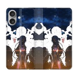 Housse Cuir Portefeuille Pour Samsung Galaxy A06 Manga SAO sword Art Online Asuna