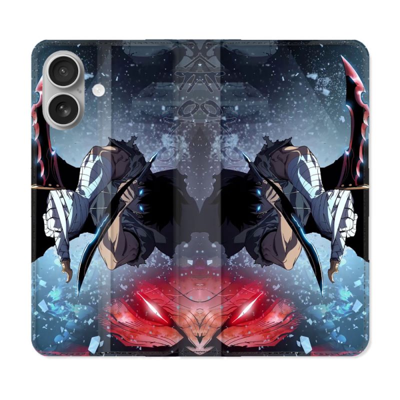 Housse Cuir Portefeuille Pour Samsung Galaxy A06 Manga Solo Leveling Sung Epee