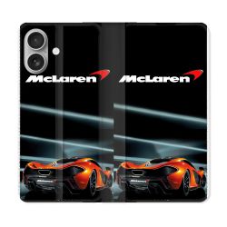 Housse Cuir Portefeuille Pour Samsung Galaxy A06 Mc Laren