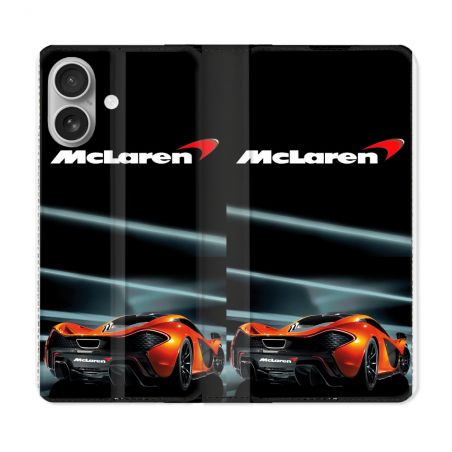 Housse Cuir Portefeuille Pour Samsung Galaxy A06 Mc Laren