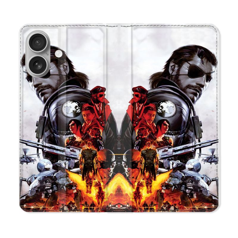 Housse Cuir Portefeuille Pour Samsung Galaxy A06 Metal Gear Solid
