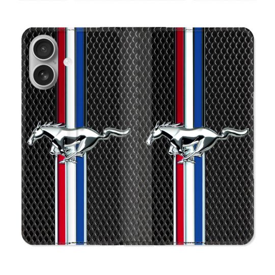 Housse Cuir Portefeuille Pour Samsung Galaxy A06 Mustang