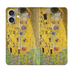 Housse Cuir Portefeuille Pour Samsung Galaxy A06 Peinture Le Baiser