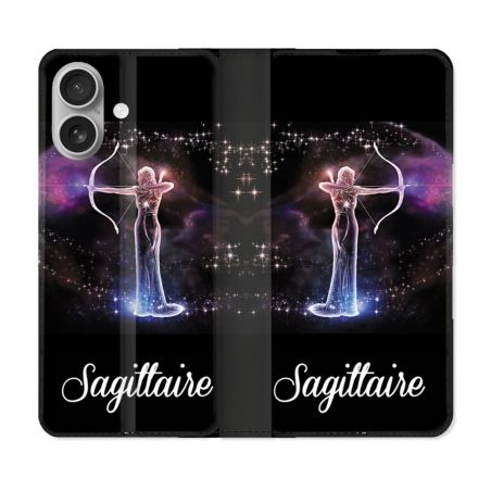 Housse Cuir Portefeuille Pour Samsung Galaxy A06 Signe Zodiaque 2 Sagittaire