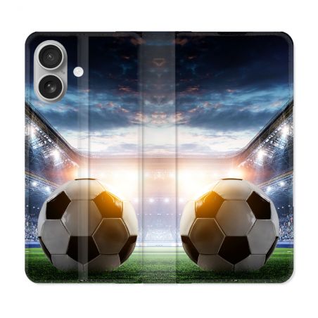 Housse Cuir Portefeuille Pour Samsung Galaxy A06 Sport Football Stade
